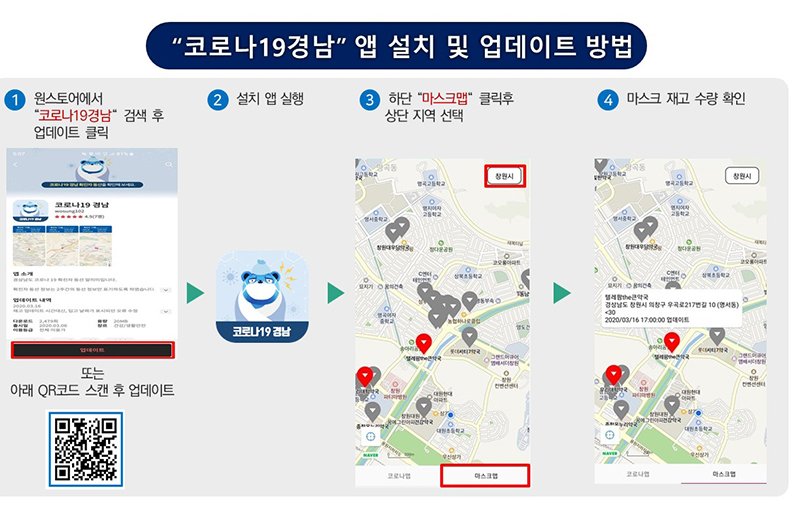 ‘코로나19경남앱’,확진자동선과마스크판매정보를한번에.jpg