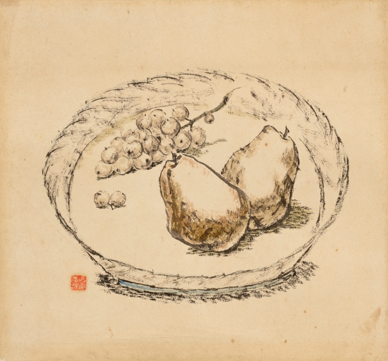 1.구본웅,정물,1930년대,종이에수묵채색,31.5x33.5cm,국립현대미술관소장.jpg