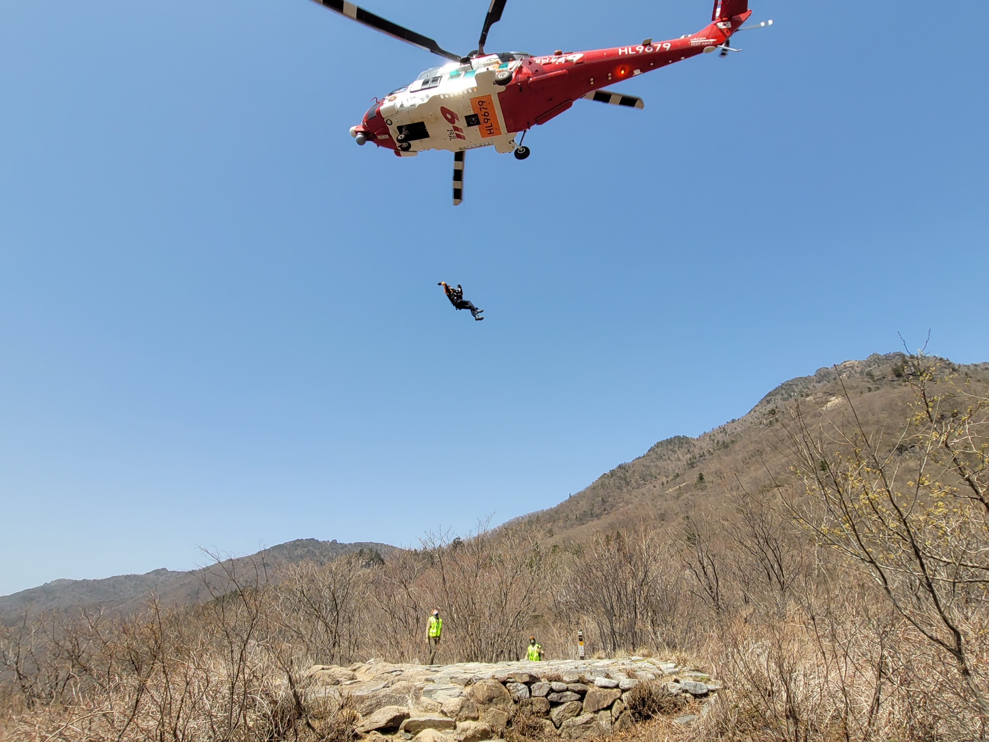 경남소방,지리산산악사고소방헬기합동훈련실시!(세석대피소).JPG